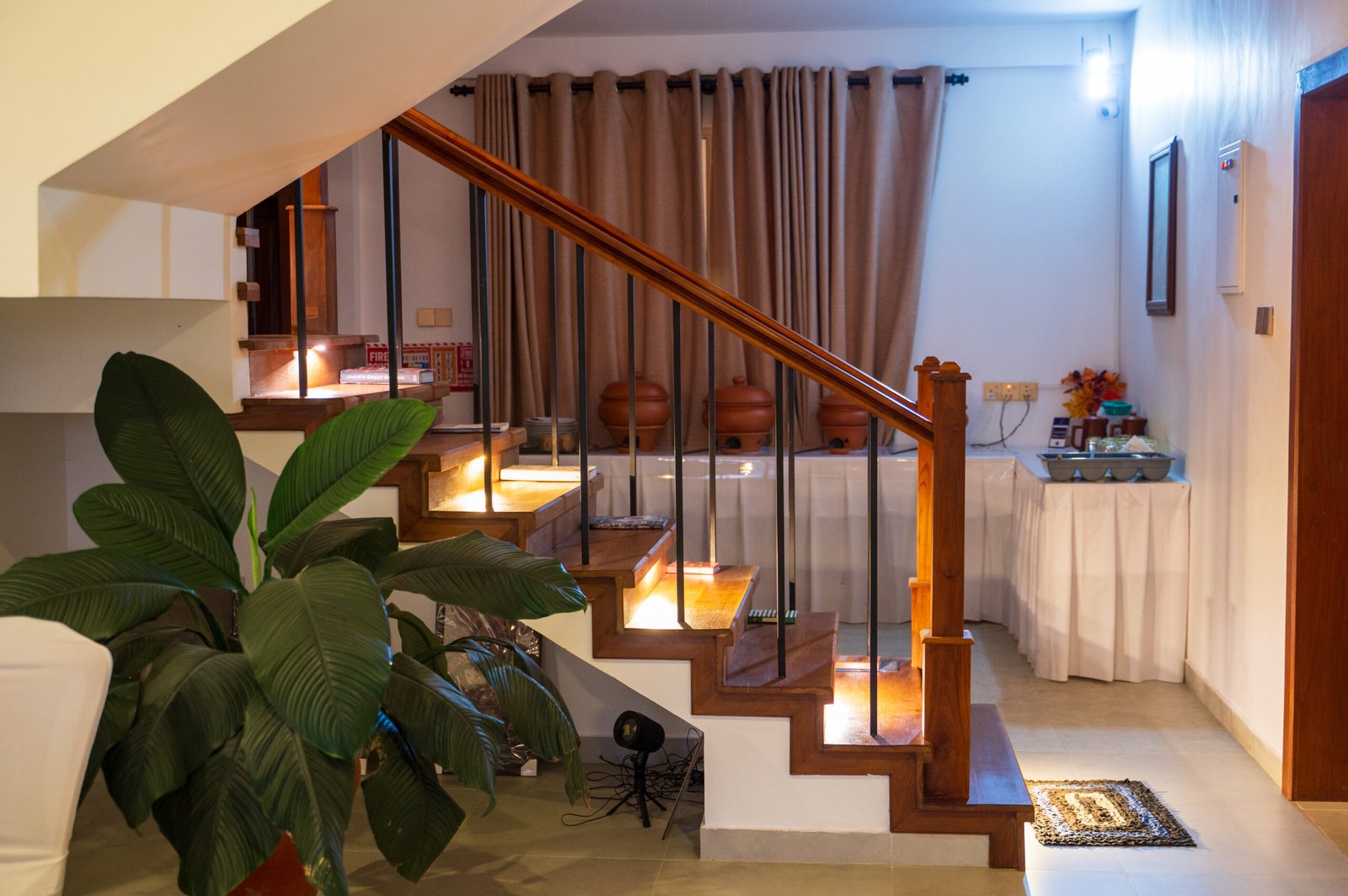 Staircase to upstairs
